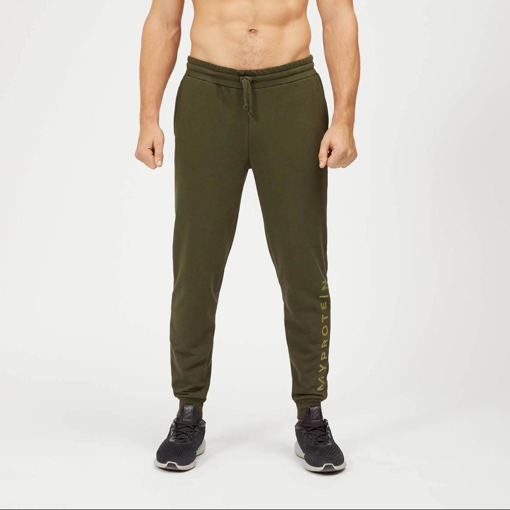 Mens Myprotein Limited Edition Original Slim-Fit Joggers - Dark Khaki Size M